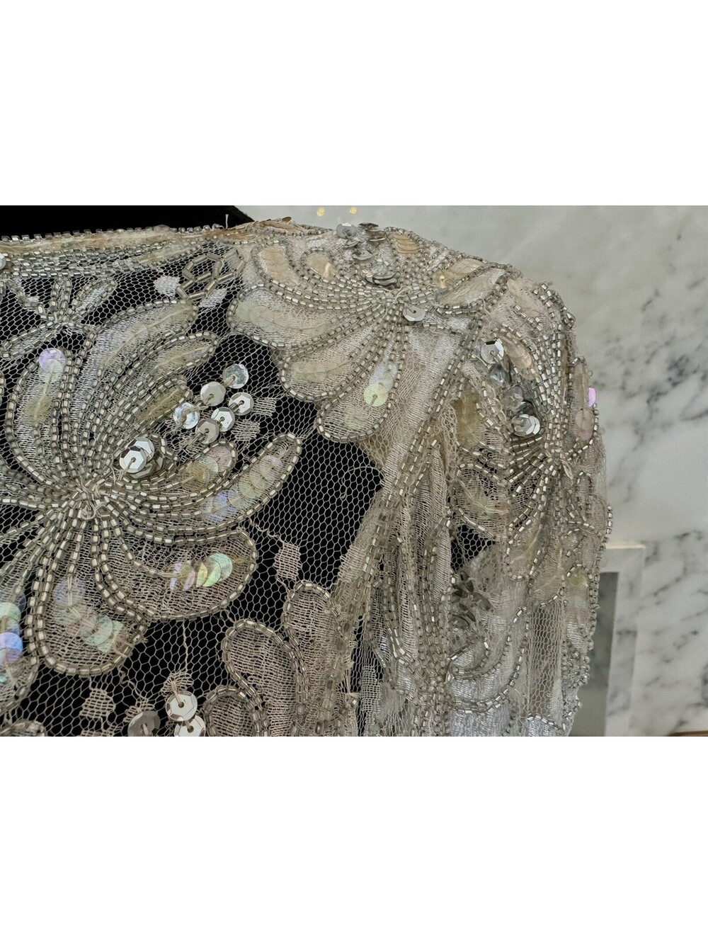 Scala Beaded And Sequined Couture Collection Vintage Dress - Picture 5 of 9